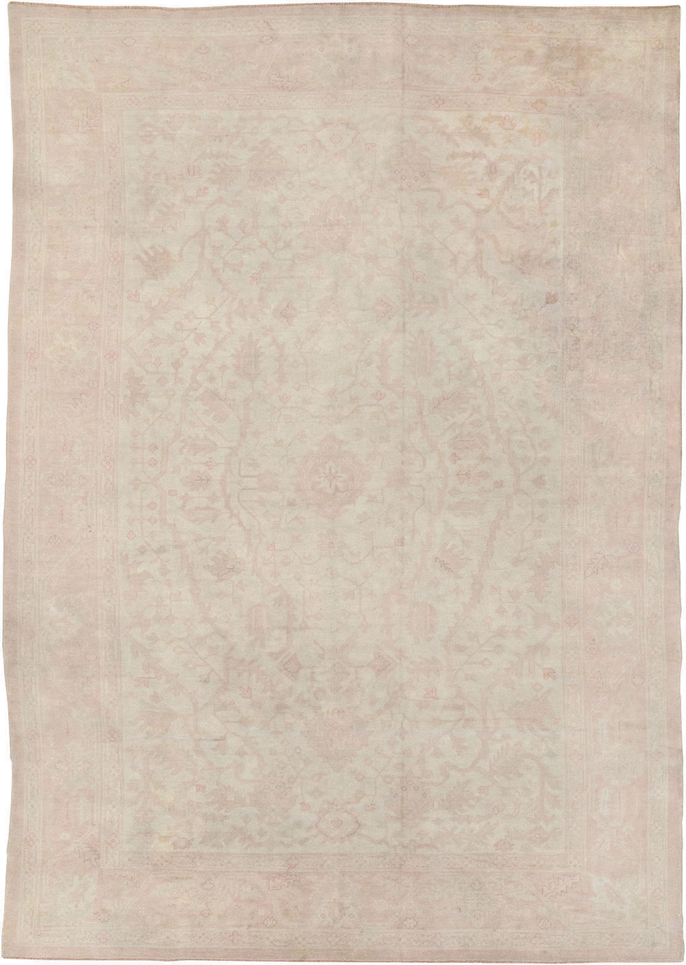 Vintage Turkish Oushak Room Size Carpet, No.15537 - Galerie Shabab