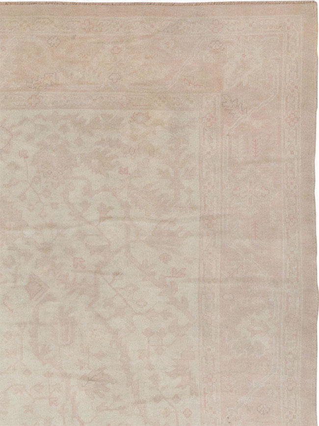 Vintage Turkish Oushak Room Size Carpet, No.15537 - Galerie Shabab