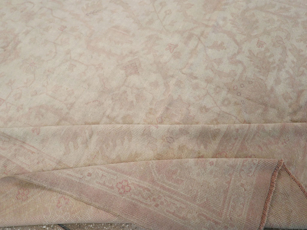 Vintage Turkish Oushak Room Size Carpet, No.15537 - Galerie Shabab