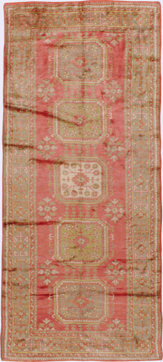 Antique Turkish Oushak Carpet, No.15555 - Galerie Shabab
