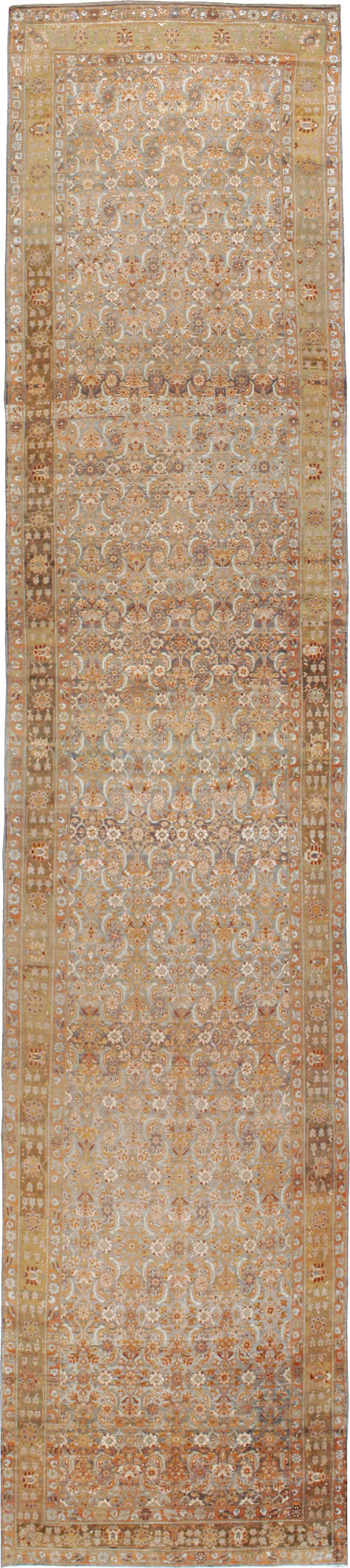 Vintage Persian Malayer Wide Gallery Runner, No.15559 - Galerie Shabab