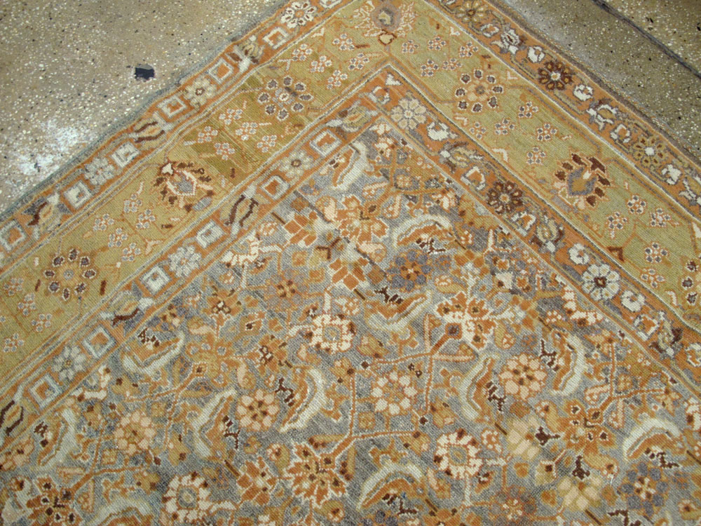 Vintage Persian Malayer Wide Gallery Runner, No.15559 - Galerie Shabab
