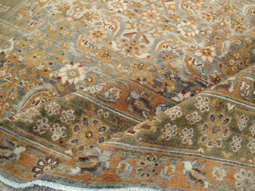 Vintage Persian Malayer Wide Gallery Runner, No.15559 - Galerie Shabab