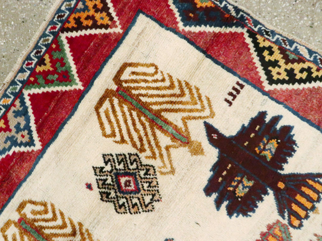 Vintage Persian Gabbeh Rug, No.15597 - Galerie Shabab