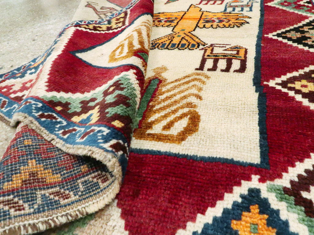 Vintage Persian Gabbeh Rug, No.15597 - Galerie Shabab