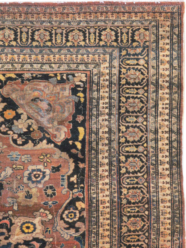 Antique Persian Tabriz Haji Jalili Rug, No.15602 - Galerie Shabab