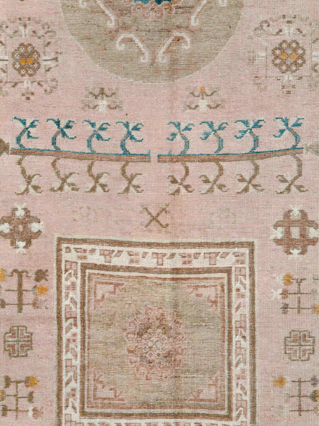 Antique East Turkestan Khotan Carpet, No.15612 - Galerie Shabab