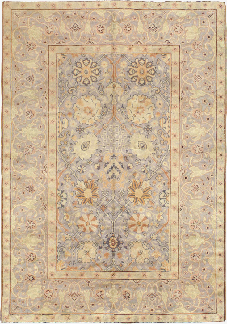 Vintage European Oushak Carpet, No.15626 - Galerie Shabab
