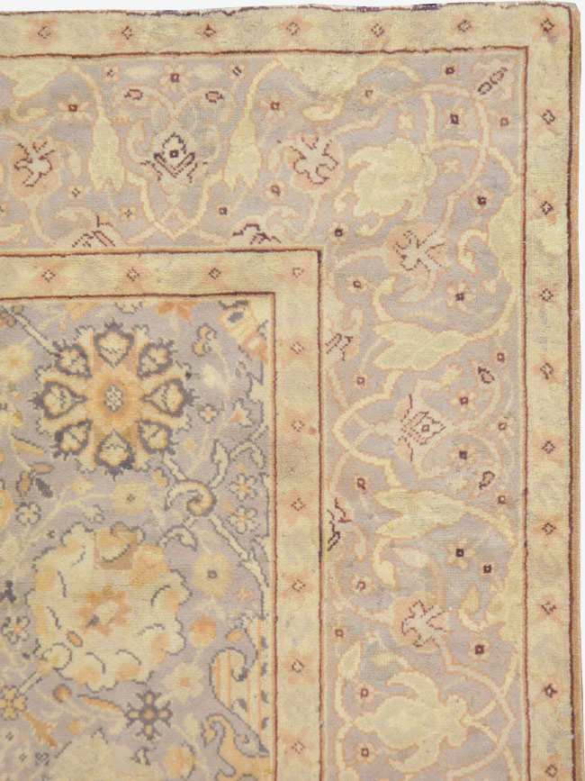 Vintage European Oushak Carpet, No.15626 - Galerie Shabab