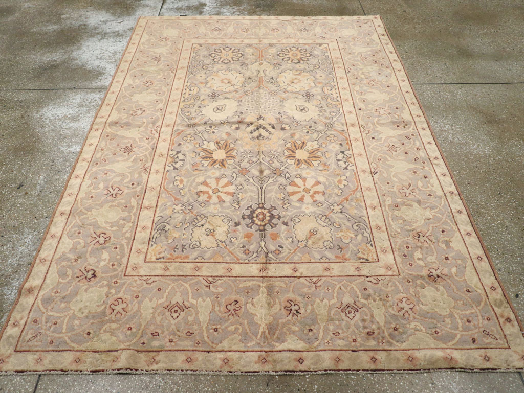 Vintage European Oushak Carpet, No.15626 - Galerie Shabab
