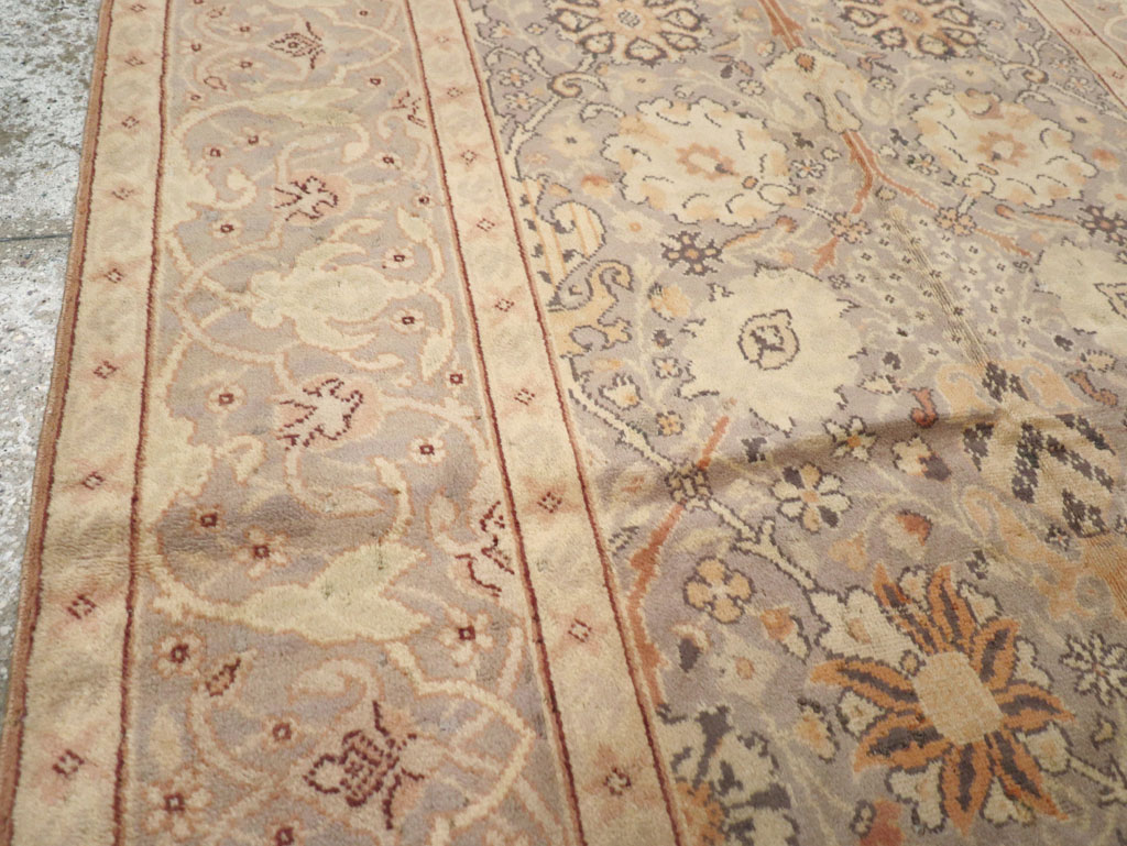 Vintage European Oushak Carpet, No.15626 - Galerie Shabab