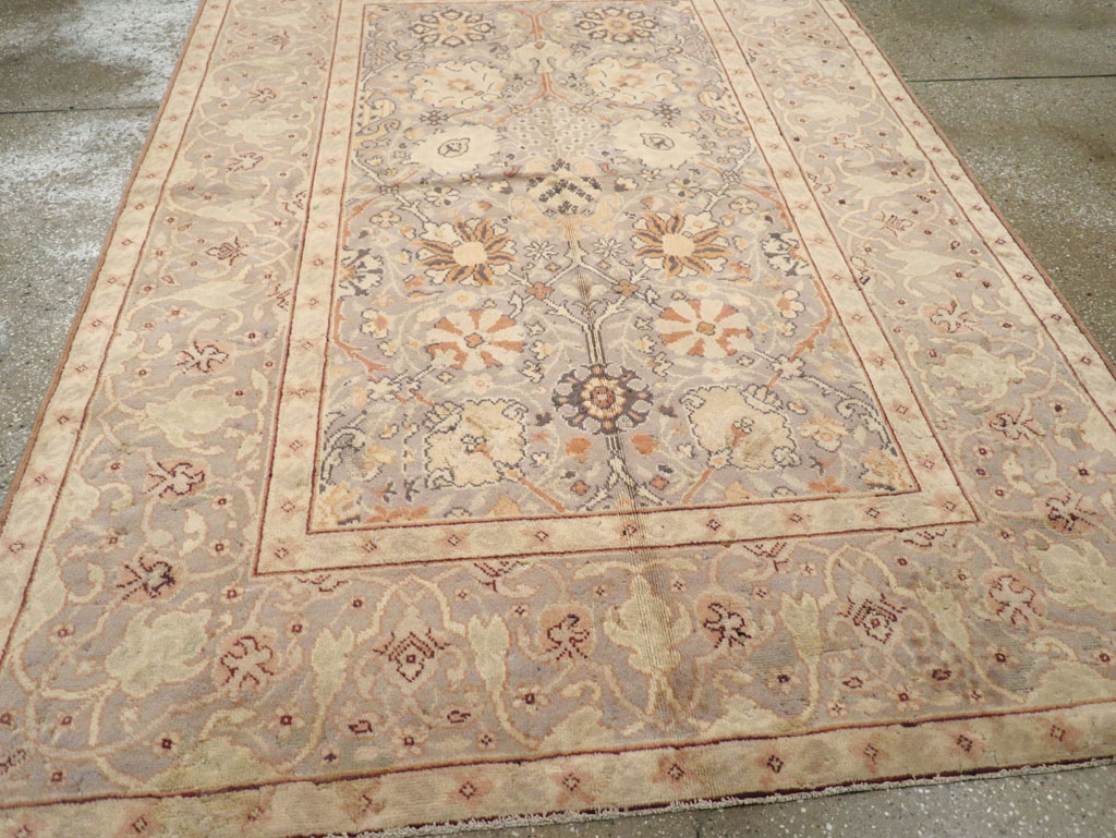 Vintage European Oushak Carpet, No.15626 - Galerie Shabab