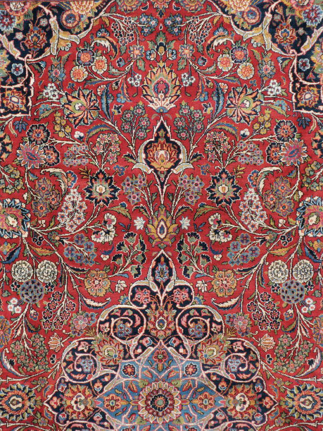 Vintage Persian Kashan Carpet, No.15653 - Galerie Shabab