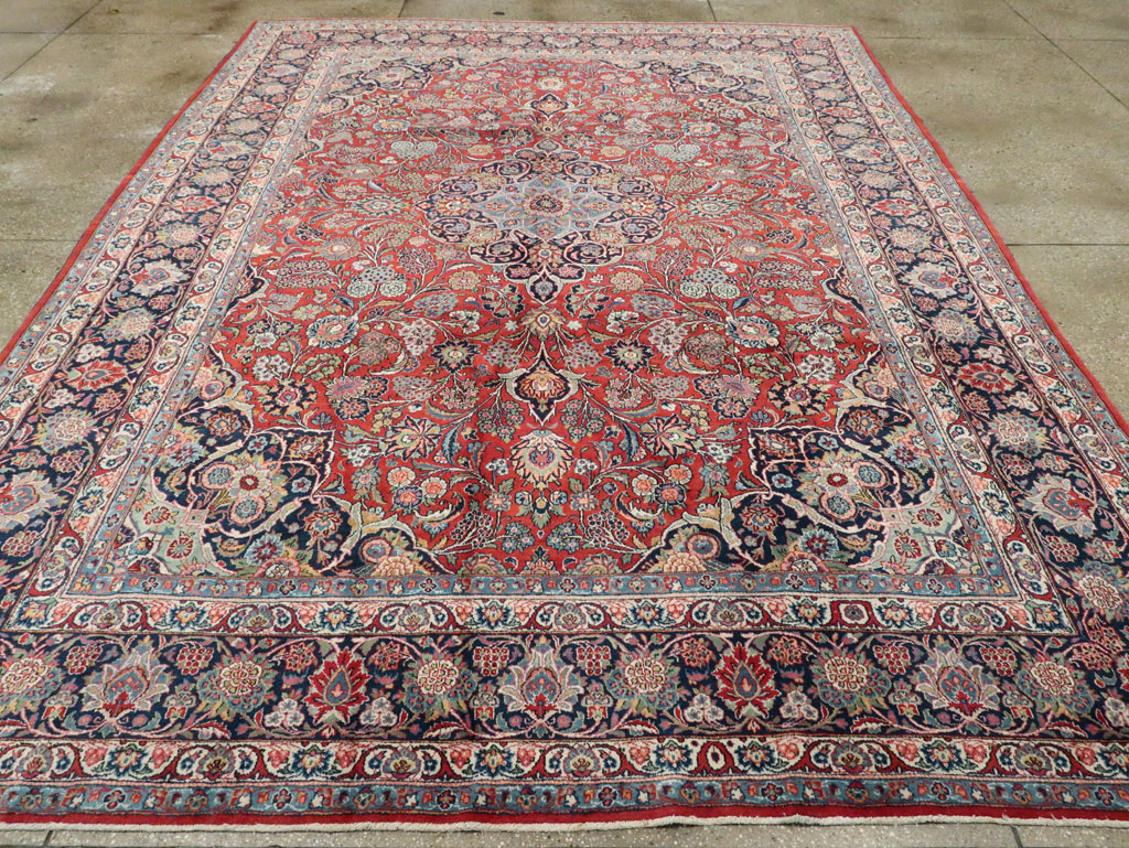 Vintage Persian Kashan Carpet, No.15653 - Galerie Shabab