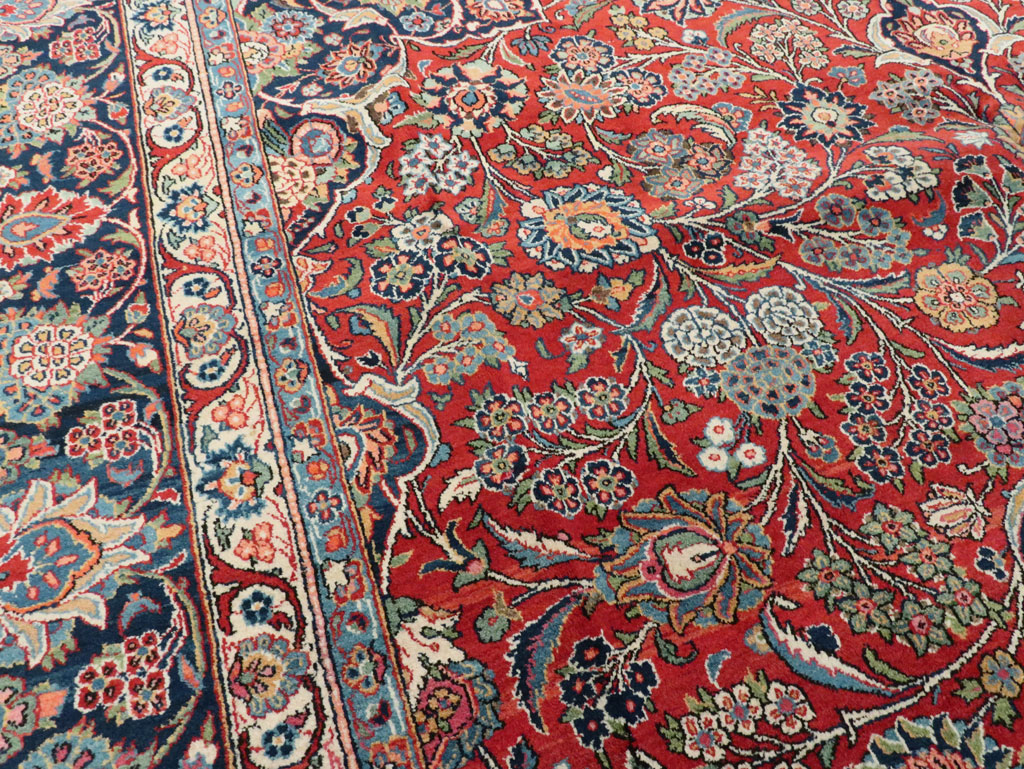 Vintage Persian Kashan Carpet, No.15653 - Galerie Shabab