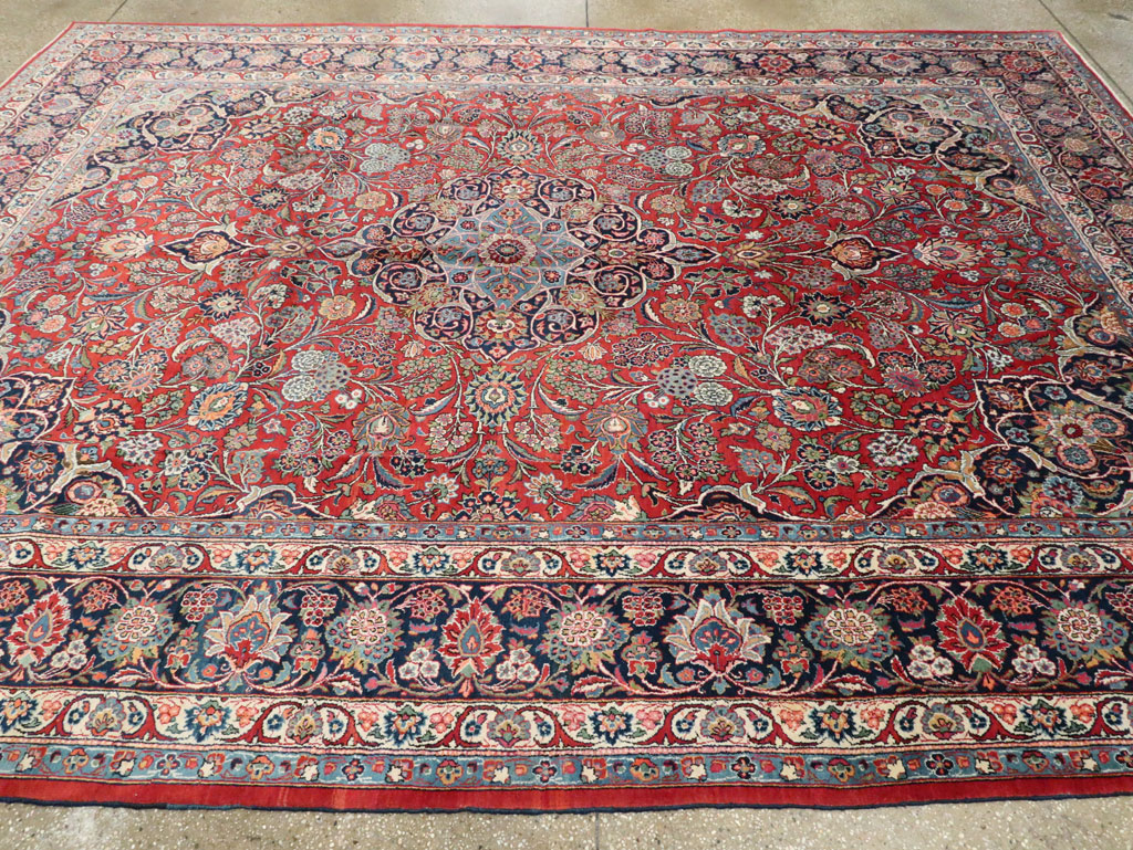 Vintage Persian Kashan Carpet, No.15653 - Galerie Shabab