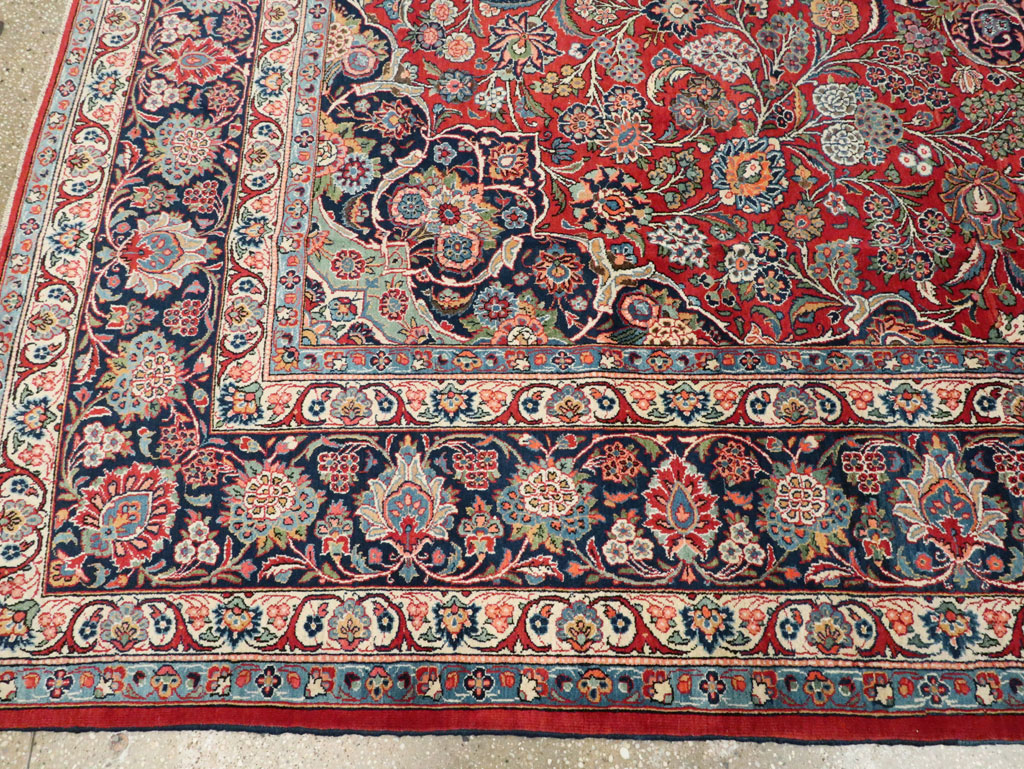 Vintage Persian Kashan Carpet, No.15653 - Galerie Shabab