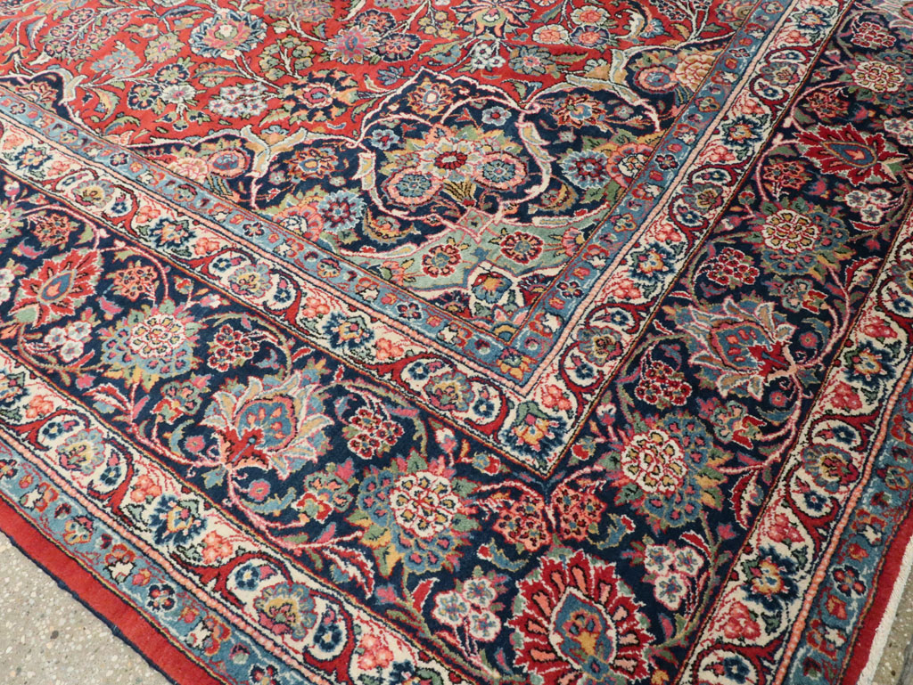Vintage Persian Kashan Carpet, No.15653 - Galerie Shabab