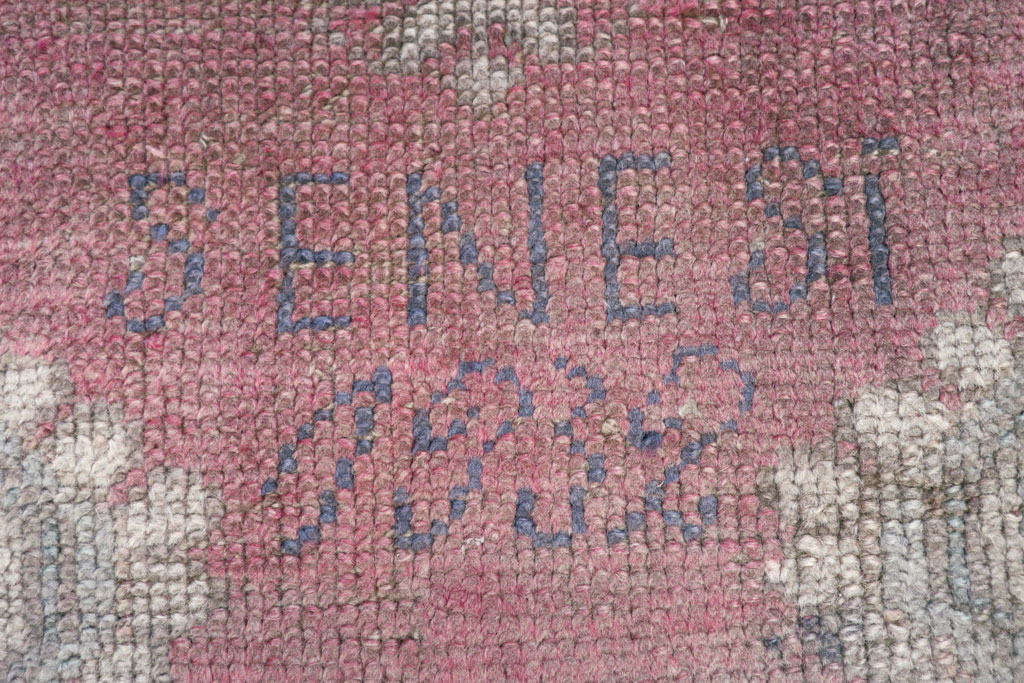 Antique Turkish Oushak Throw Rug, No.15695 - Galerie Shabab