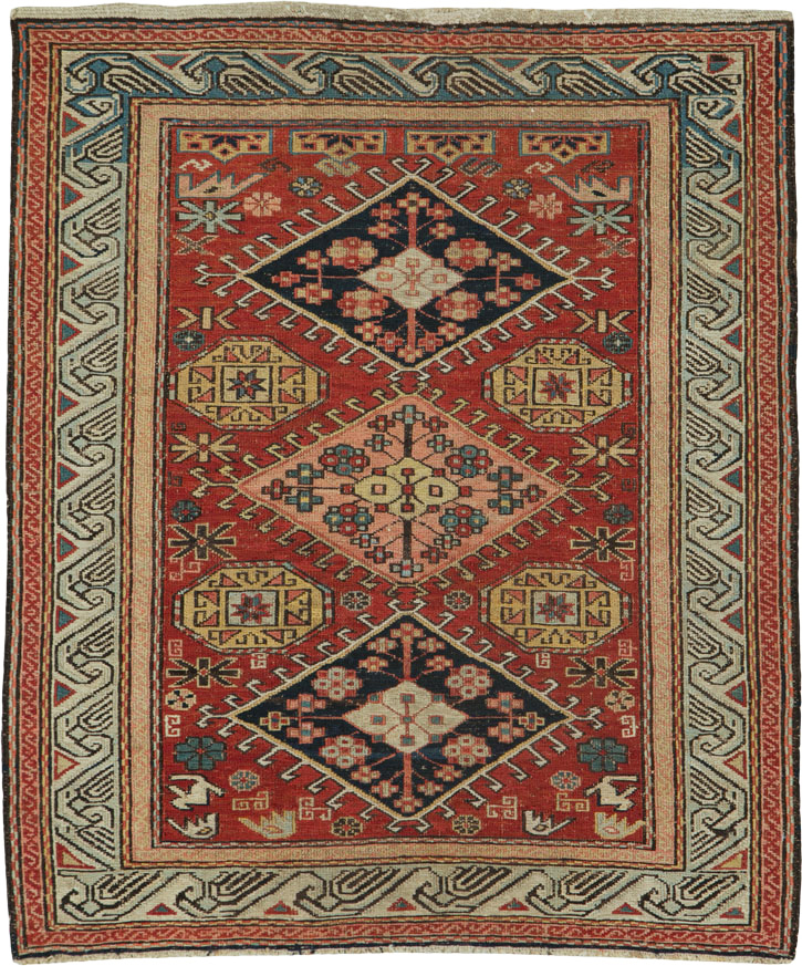 Antique Central Asian Soumak Rug, No.15745 - Galerie Shabab