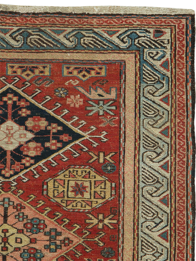 Antique Central Asian Soumak Rug, No.15745 - Galerie Shabab