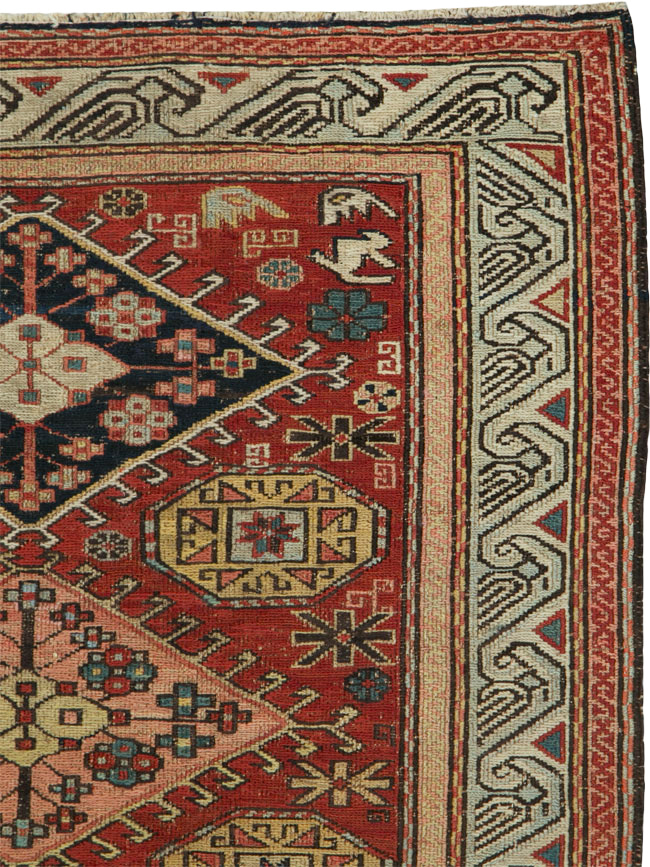 Antique Central Asian Soumak Rug, No.15745 - Galerie Shabab