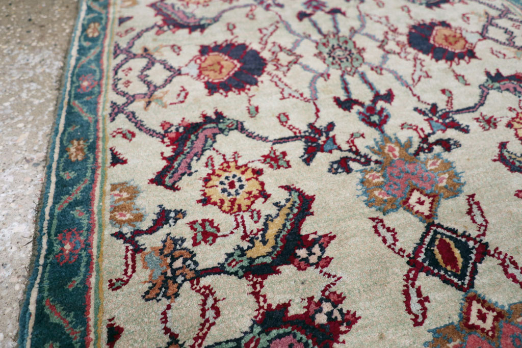Antique Indian Agra Rug (Pair: 1 of 2), No.15746 - Galerie Shabab