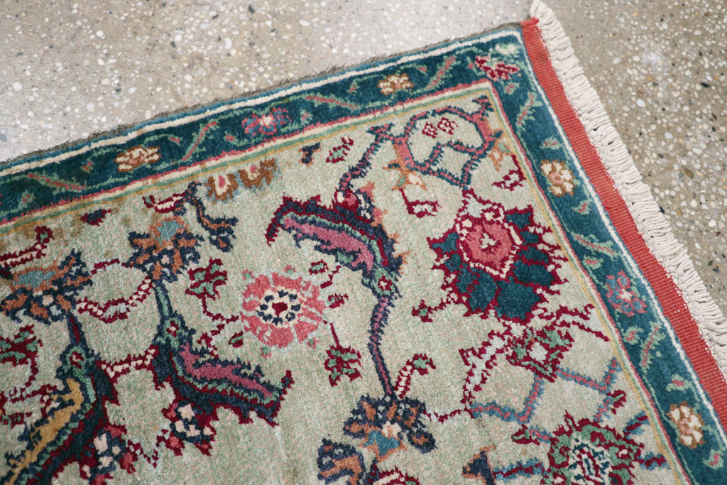 Antique Indian Agra Rug (Pair: 1 of 2), No.15746 - Galerie Shabab