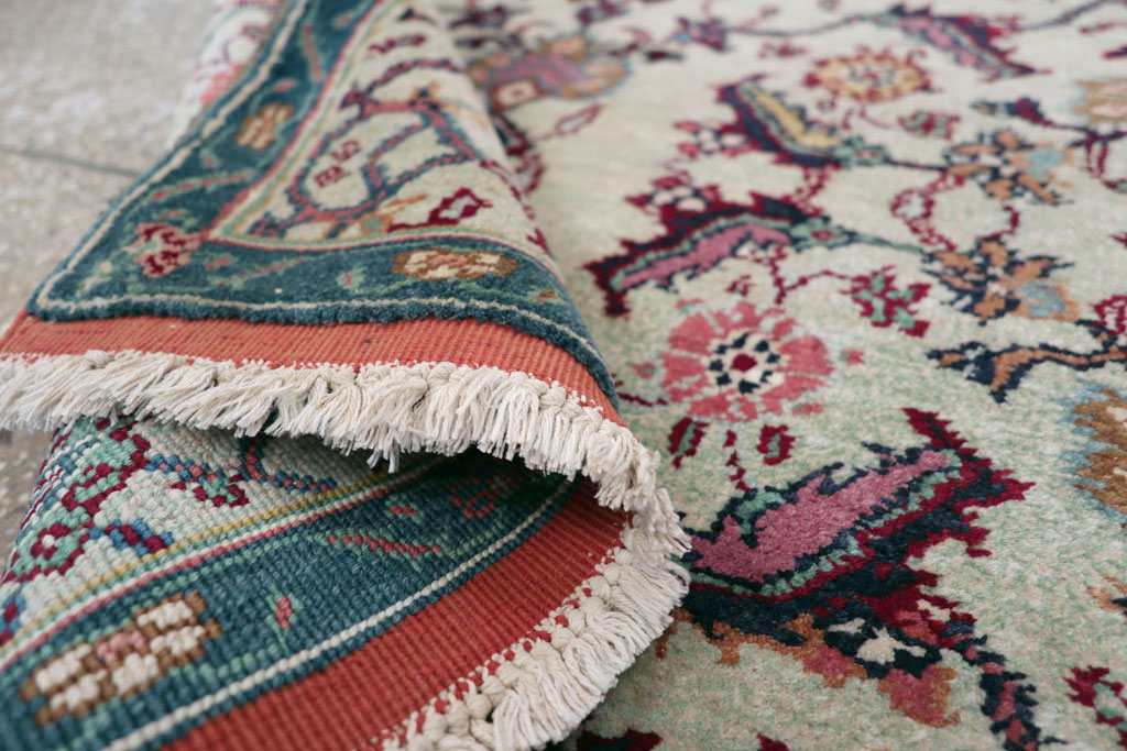 Antique Indian Agra Rug (Pair: 1 of 2), No.15746 - Galerie Shabab