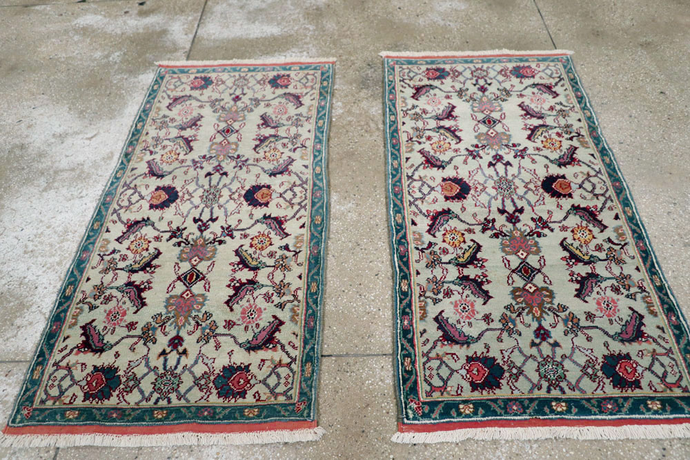 Antique Indian Agra Rug (Pair: 1 of 2), No.15746 - Galerie Shabab