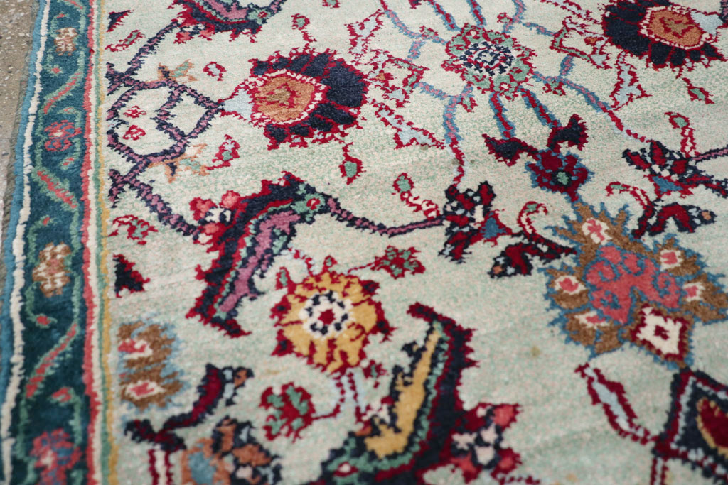 Antique Indian Agra Rug (Pair: 2 of 2), No.15747 - Galerie Shabab