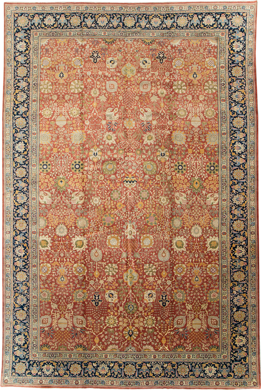 Antique Persian Tabriz Carpet, No.15774 - Galerie Shabab