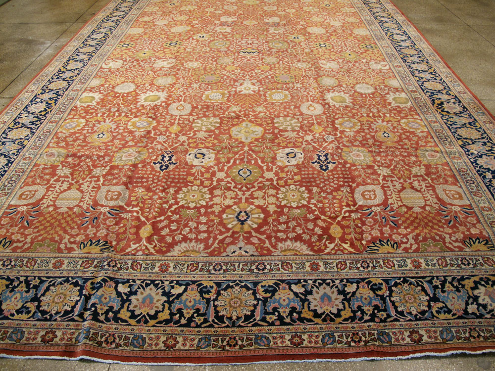 Antique Persian Tabriz Carpet, No.15774 - Galerie Shabab