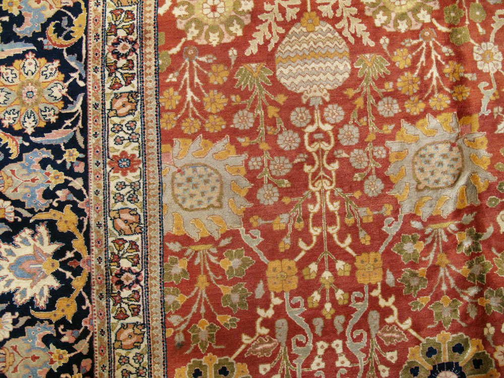 Antique Persian Tabriz Carpet, No.15774 - Galerie Shabab