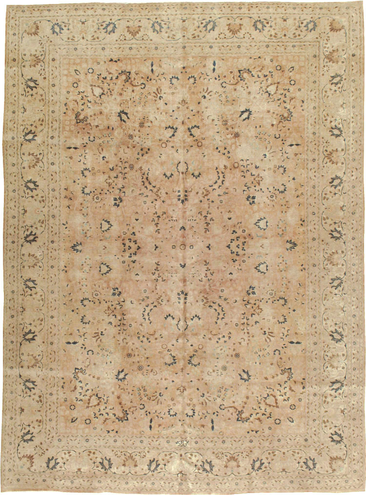 Vintage Persian Tabriz Carpet, No.15782 - Galerie Shabab