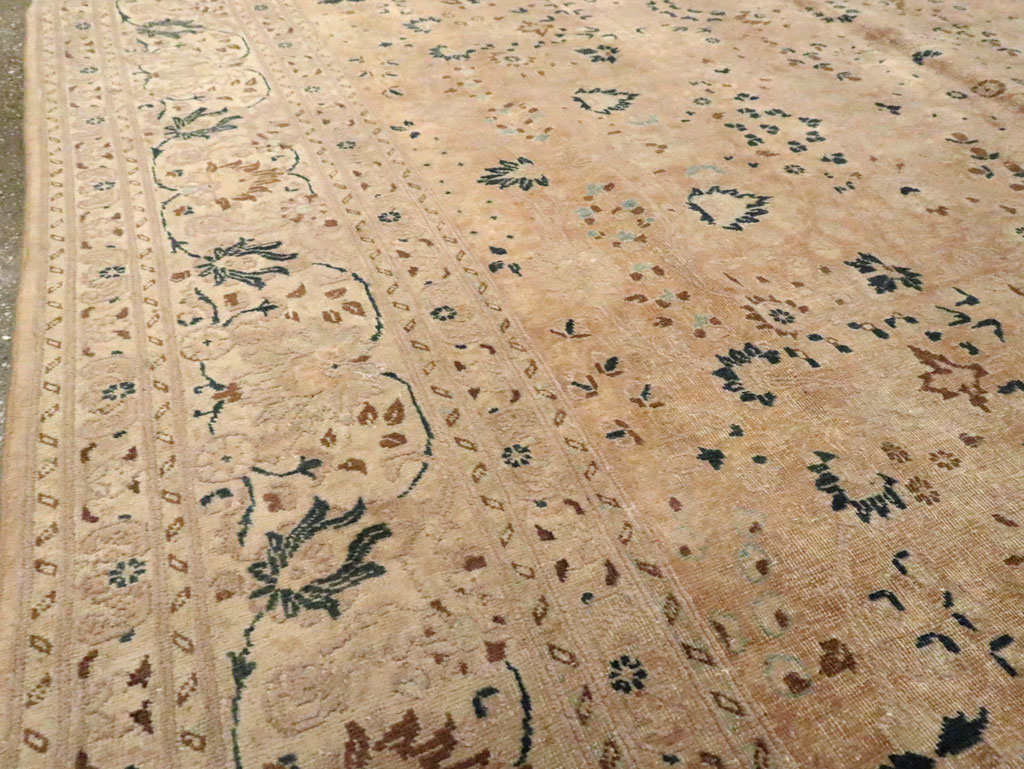 Vintage Persian Tabriz Carpet, No.15782 - Galerie Shabab