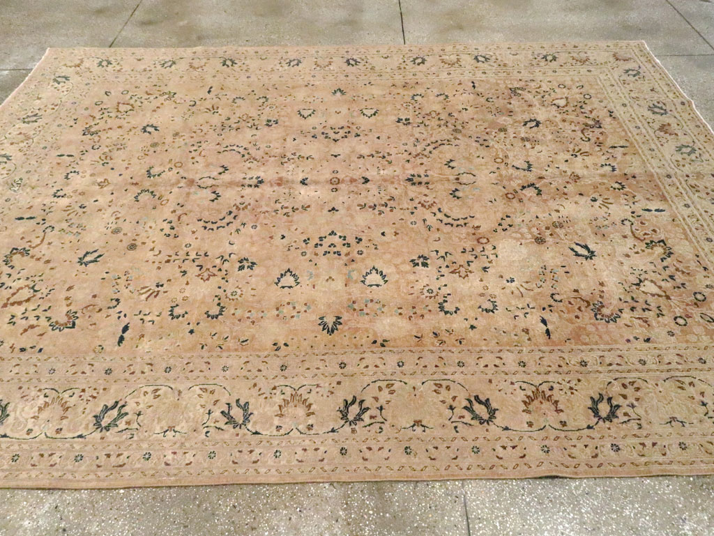 Vintage Persian Tabriz Carpet, No.15782 - Galerie Shabab