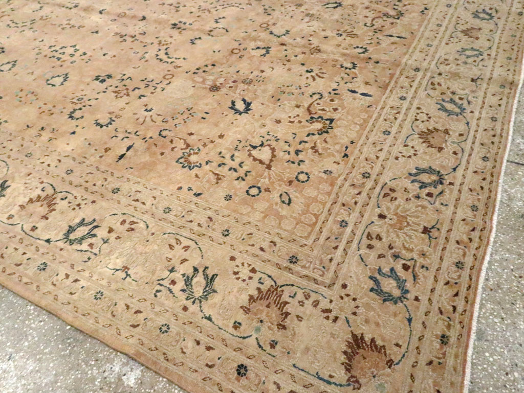 Vintage Persian Tabriz Carpet, No.15782 - Galerie Shabab