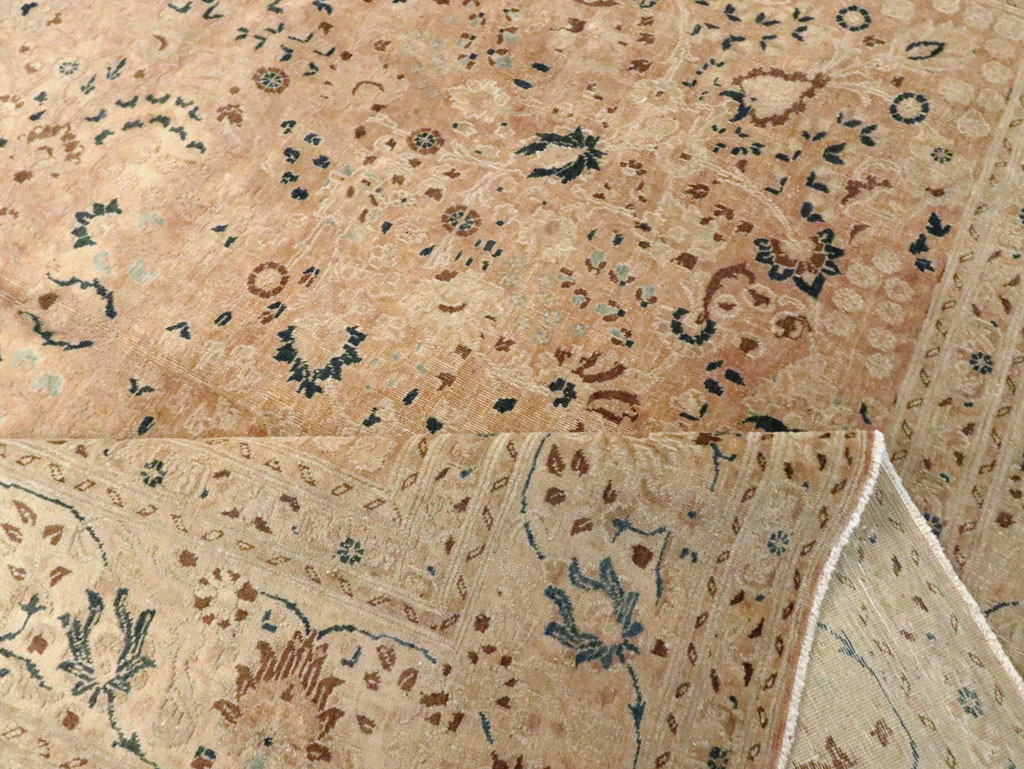 Vintage Persian Tabriz Carpet, No.15782 - Galerie Shabab