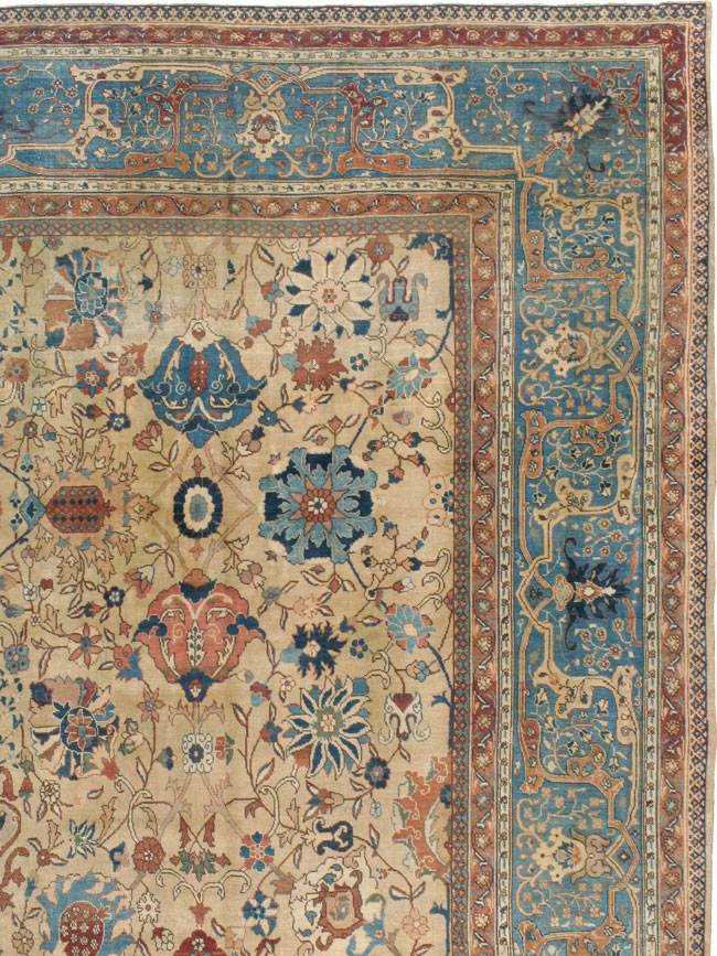Antique Persian Tabriz Carpet, No.15789 - Galerie Shabab