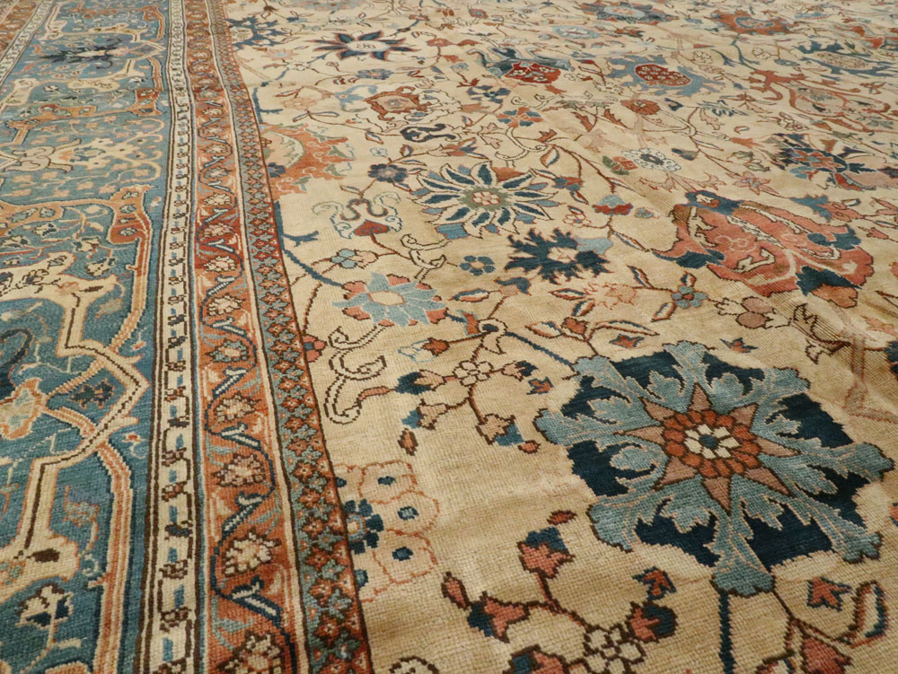 Antique Persian Tabriz Carpet, No.15789 - Galerie Shabab