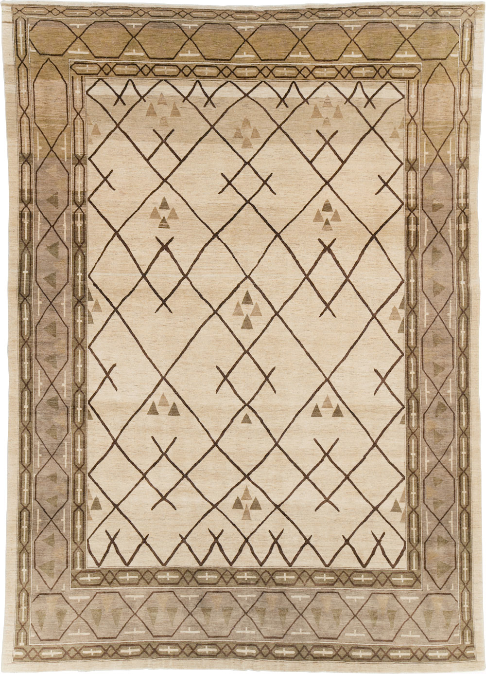 Persian Tabriz Modernist Carpet, No.15812 - Galerie Shabab