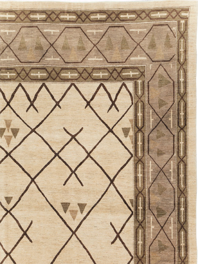 Persian Tabriz Modernist Carpet, No.15812 - Galerie Shabab