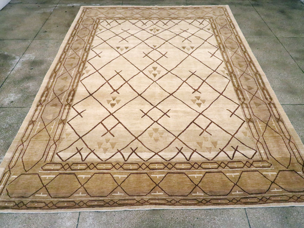 Persian Tabriz Modernist Carpet, No.15812 - Galerie Shabab