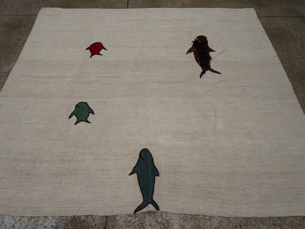 Modern Turkish Kilim, No.15842 - Galerie Shabab