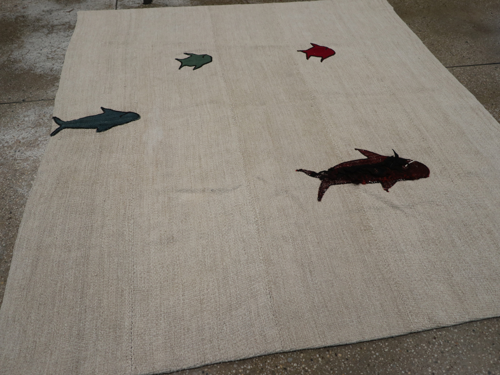 Modern Turkish Kilim, No.15842 - Galerie Shabab