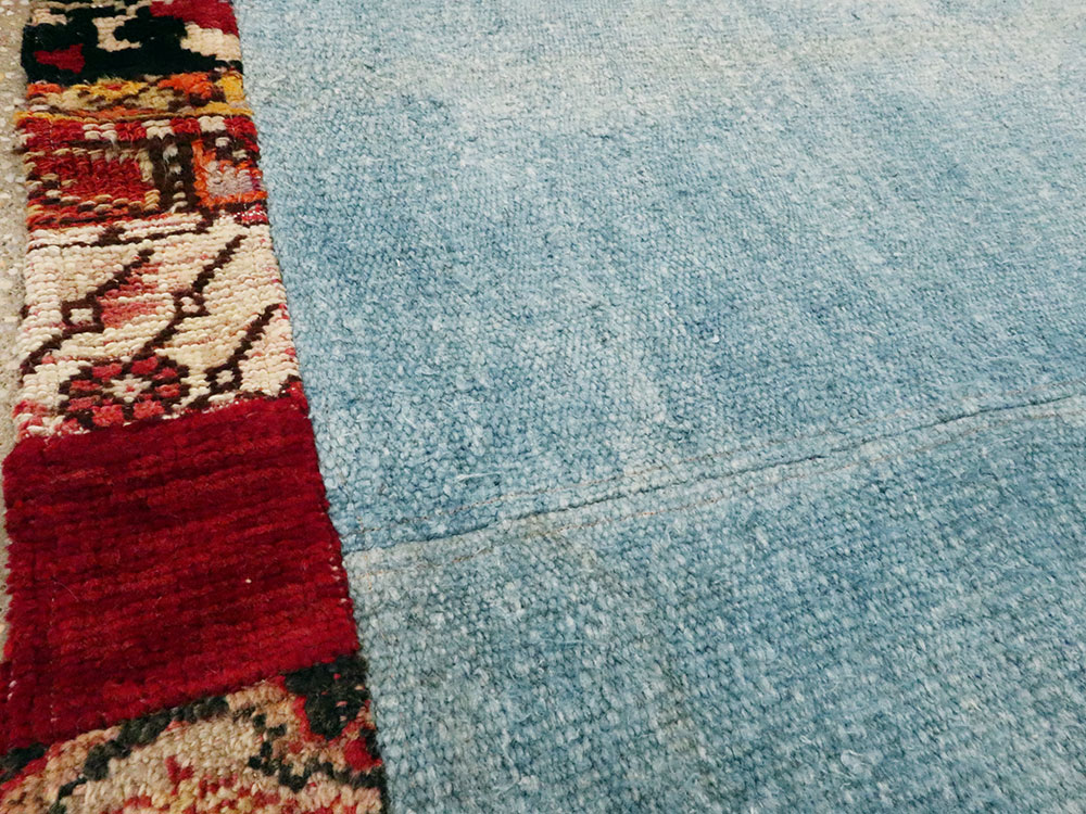 Modern Turkish Anatolian Patchwork Throw Rug, No.15872 - Galerie Shabab