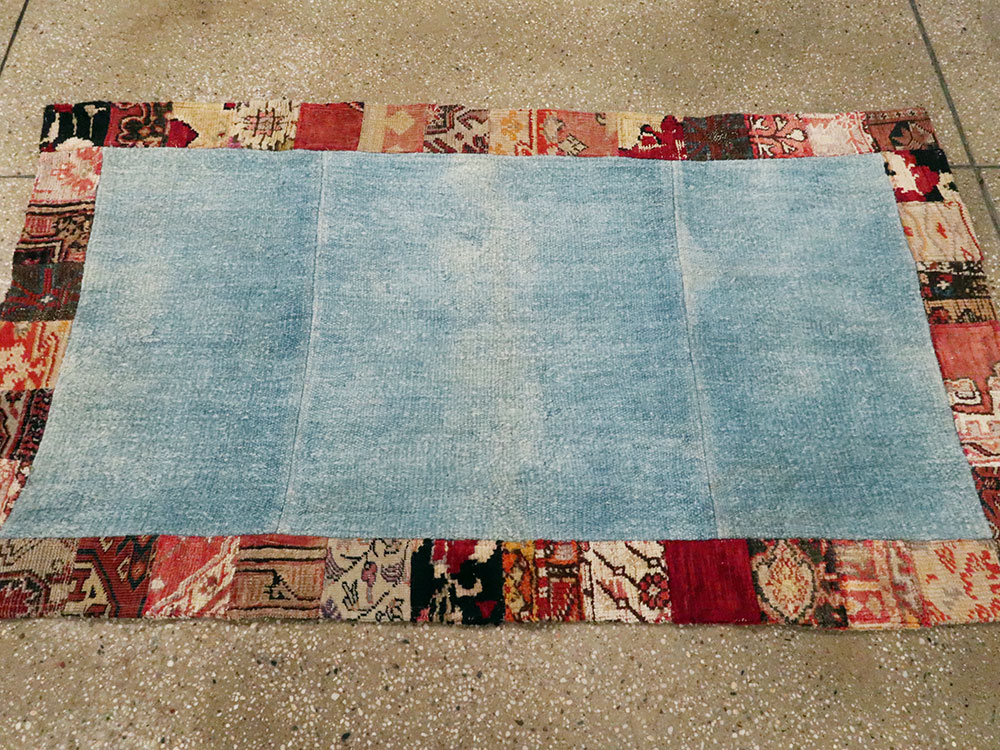 Modern Turkish Anatolian Patchwork Throw Rug, No.15872 - Galerie Shabab