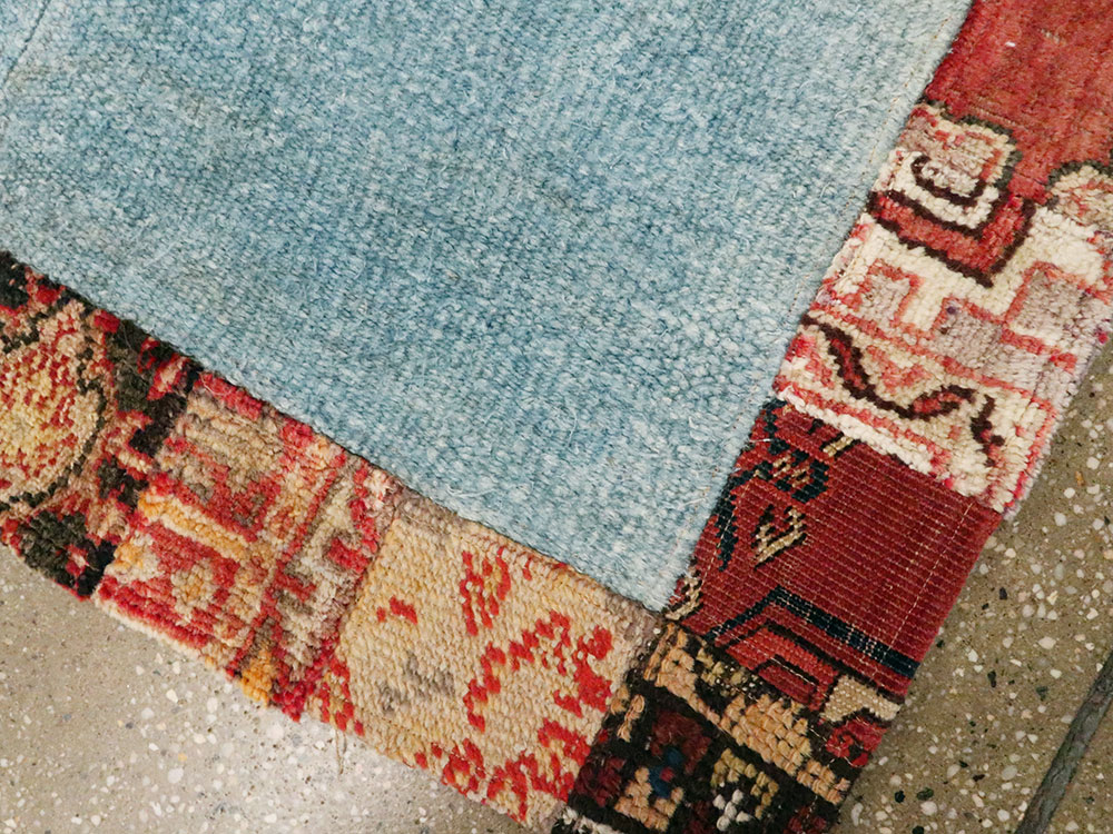 Modern Turkish Anatolian Patchwork Throw Rug, No.15872 - Galerie Shabab