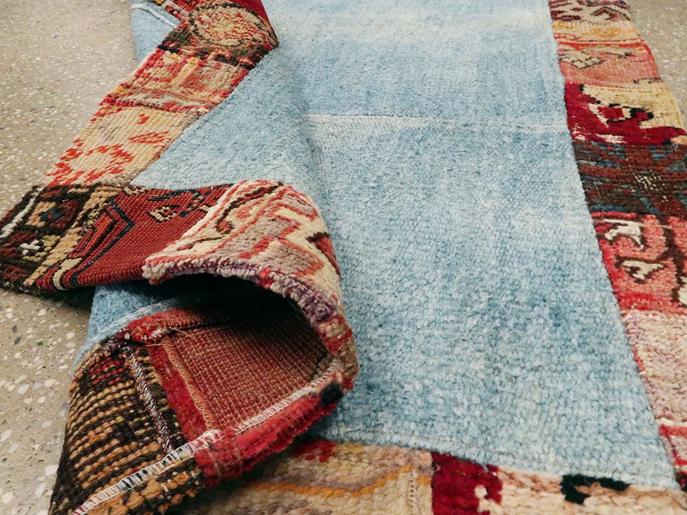 Modern Turkish Anatolian Patchwork Throw Rug, No.15872 - Galerie Shabab
